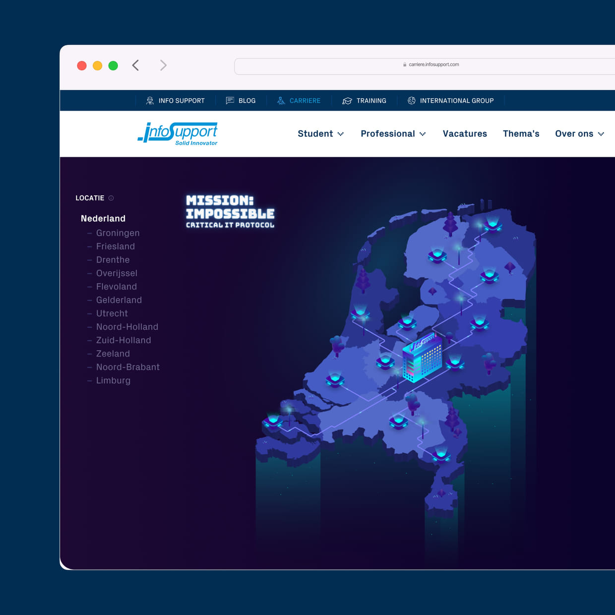 info-support-carriere-mission-impossible-interactieve-kaart